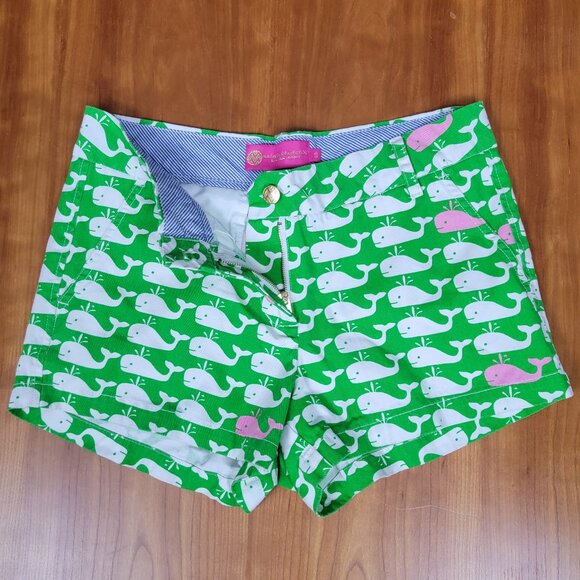 MacBeth Collection by Margaret Josephs "Oh Whale" Cotton Jean Shorts - S - Picture 3 of 12